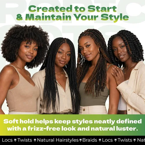 Vista 6 de Bronner Bros Tropical Roots Twist Cream para trenzas, rastas y giros, 6