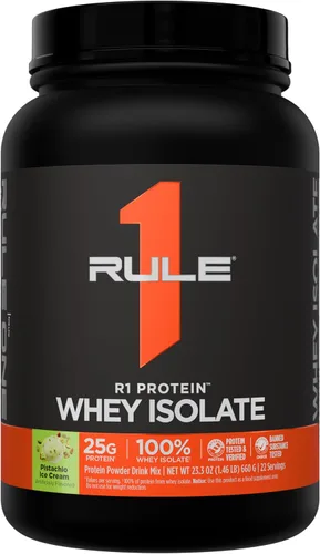 Vista 33 de Rule 1 Proteins R1 Protein Whey Isolate, crema de plátano, 23 porciones