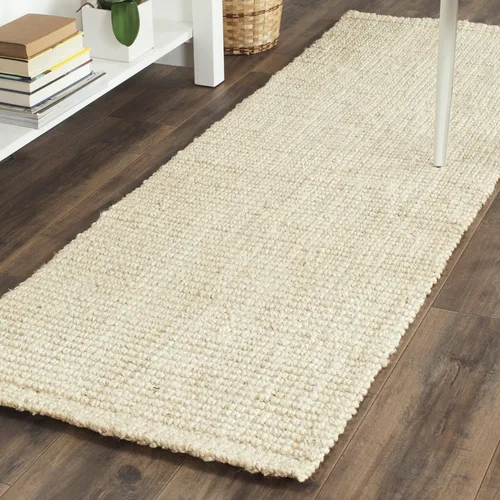 Vista 2 de SAFAVIEH Colección de fibra natural - Alfombra de pasillo, 2'3" x 21', color marfil, de yute hecho a mano estilo granja, ideal para áreas de alto
