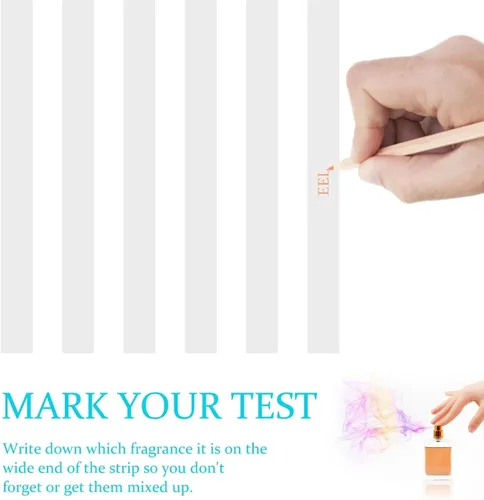 Vista 5 de Disposable Perfume Test Strips 300Pcs Essential Oil Test Strips Scent Paper Perfume Tester Aromatherapy Detection Papers