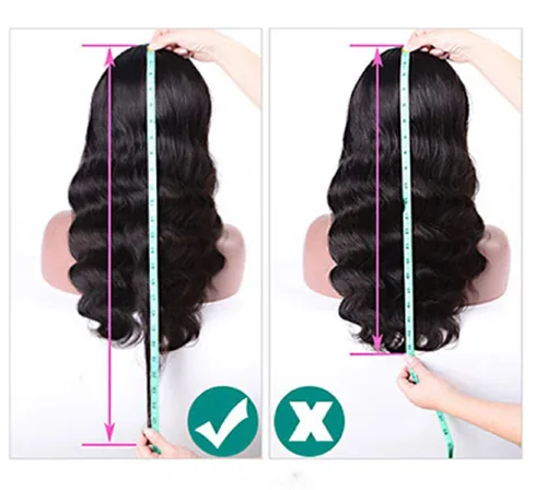 Vista 7 de ALLRUN Pelucas de cabello humano ondulado con cierre de encaje, pelucas de encaje frontal 4x4 con cabello de bebé (16 pulgadas), pelucas de encaje