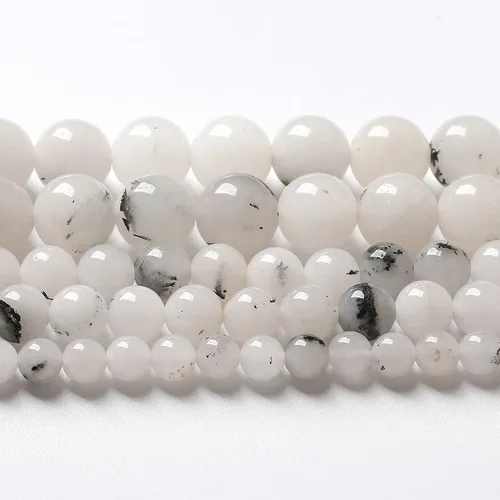 Vista 61 de 4MM 86 piezas Cuentas sueltas de piedra natural de amazonita calcedonia para hacer joyería DIY Pulsera Collar 1 hebra