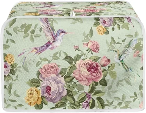 Vista 9 de Coldinair Cubierta para tostadora de dos rebanadas con estampado de aguacate, cubierta de electrodomésticos pequeños con diseño de frutas