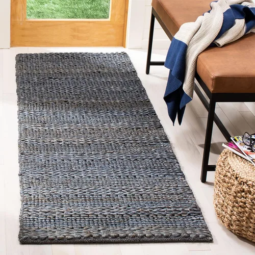 Vista 13 de SAFAVIEH Natural Fiber Collection - Alfombra decorativa de 2 x 3 pies, color lejía, yute hecho a mano, diseño trenzado tejido, ideal para entrada