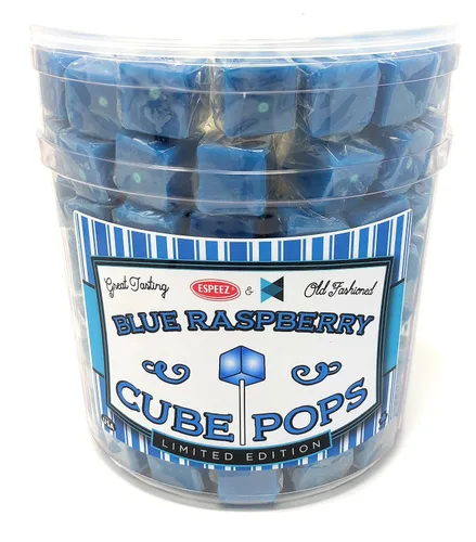 Vista 33 de Chupetas de Caramelo Duro en Cubo: Paquete de Chupetas con Sabor Envueltas Individualmente por Espeez - Paletas Cuadradas de Fiesta Estilo Antiguo