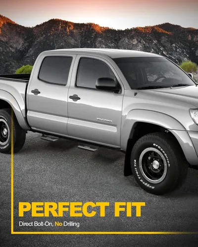Vista 9 de KYX Estribos para Ford F150 SuperCrew Cab 2015-2025 / Ford F250 F350 SuperDuty Crew Cab 2017-2025, Escalones Laterales de 6 Pulgadas Barras Nerf
