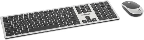 Vista 14 de Manhattan Teclado de computadora con cable – Teclado negro básico – con cable USB-A de 4.5 pies, 104 teclas, soportes plegables – Compatible