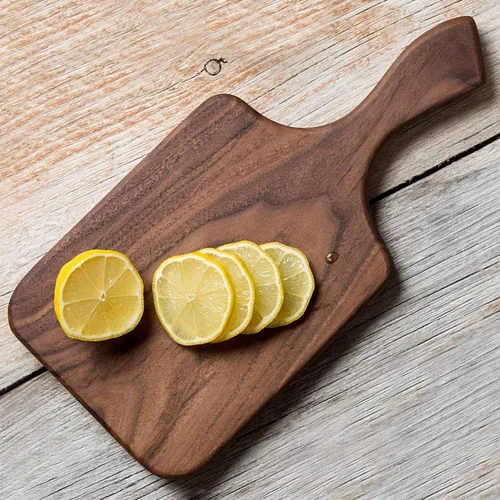 Vista 3 de Brazos Home Tabla de cortar de madera de nogal oscuro para cocina, sazonada, tabla de cortar, tabla de queso de madera, bandeja de charcutería