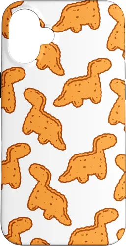 Vista 23 de Cute Dino T-Rex Chicken Nugget Funny Tyrannosaurus Case para iPhone 17