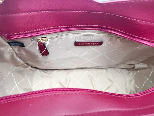 Vista 8 de Michael Kors Jet Set - Bolso de hombro con cadena grande de viaje Mulberry Multi Mulberry Multi