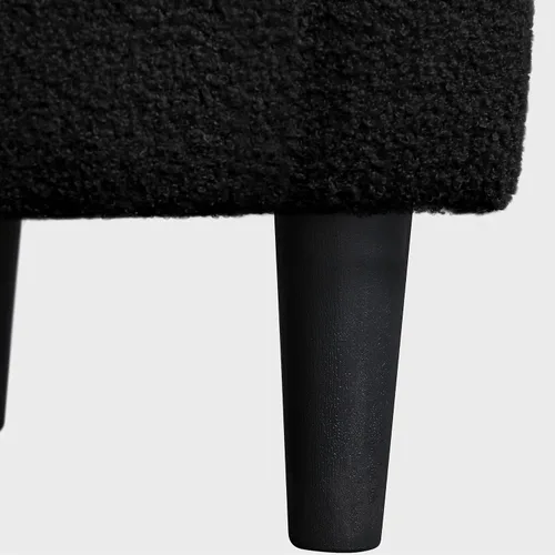 Vista 9 de Topeakmart Silla de barril, silla de acento de sherpa suave, silla auxiliar de club, estilo moderno, asiento profundo, sillón de barril para sala