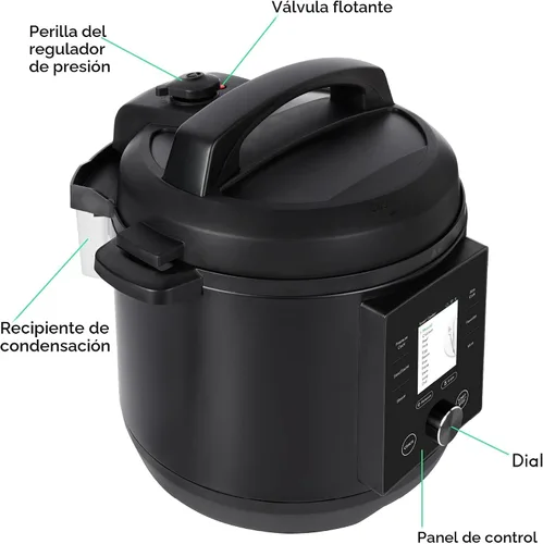 Vista 7 de CHEF iQ Olla a Presión Inteligente con WiFi y Báscula Incorporada - Multicocina 10 en 1 Fácil de Usar con Más de 500 Recetas Guiadas - Olla