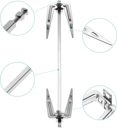 Vista 5 de DOITOOL - Tenedor de acero inoxidable para freidora de aire, piezas de repuesto para accesorios de freidora de aire, tenedor de pollo asado, carne
