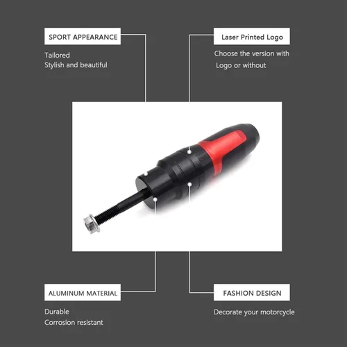 Vista 3 de Protección contra caídas, deslizador de escape para motocicleta compatible con Bajaj Dominar 250 400 Pulsar 200RS 150 220F 180F F250 N250 NS125