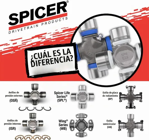 Vista 12 de Spicer 5-160X kit de junta universal cruz