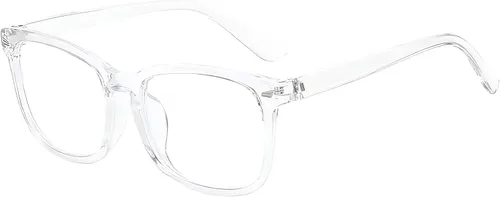 Vista 10 de Gafas de luz azul transparentes para mujeres y hombres, gafas con marco cuadrado de moda con protección antirreflejos