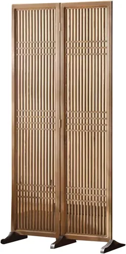 Vista 14 de 2 3 4 5 6 8 10 paneles de madera para pared de división de habitación, pantallas de privacidad plegables con base desmontable, para el hogar, hotel