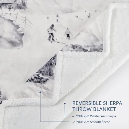 Vista 75 de Indigo Hill by HiEnd Accents Acadia - Manta de sherpa con estampado de pinos bosques, naturaleza, bosque, montaña, manta occidental para acampar al