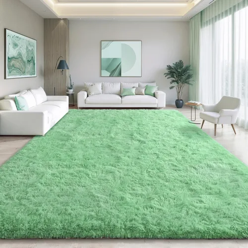 Vista 147 de EVOIONOS Alfombra Redonda Negra para Dormitorio, 4x4 Pies Alfombra de Área Circular Suave y Esponjosa para Sala de Estar, Alfombra Circular de Felpa