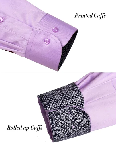Vista 4 de J.Ver - Camisa de vestir para hombre, informal, manga larga, no se arruga, ajuste regular, elástica, con botones