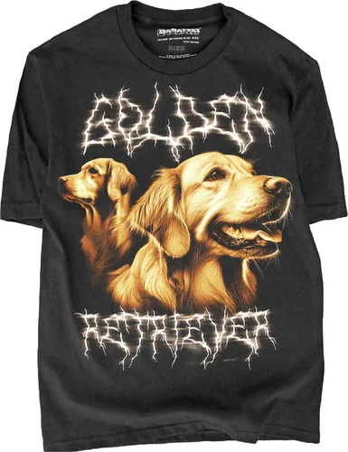 Vista 33 de Camiseta de Heavy Metal de los 80s con Animal en Negro - 100% Algodón - para Hombre y Mujer