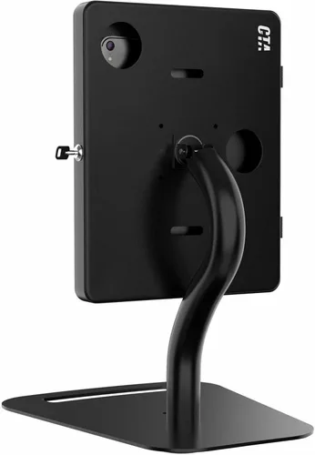 Vista 4 de CTA Digital Quiosco de seguridad de piso a escritorio - Quiosco de seguridad CTA Premium con altura ajustable para iPad Air 11" M2 (2024) - Pro 11