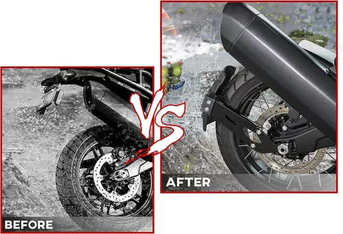 Vista 4 de Extensión de guardabarros de rueda trasera para Pan America 1250/Special 2020-2024 Rear Wheel Splash Guard with Mounting Bracket, PP Plastic
