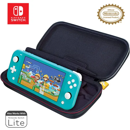 Vista 10 de Game Traveler Nintendo Switch Super Mario Case - Adjustable Viewing Stand & Game Case Storage , Protective Vinyl Hard Shell Case with Deluxe Carry