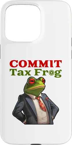 Vista 31 de Funda para iPhone 16 Commit Tax Frog Funny Fraud Meme Case