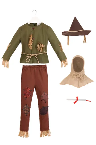 Vista 3 de Disfraz de Espantapájaros de El Mago de Oz para Niños Multicolor