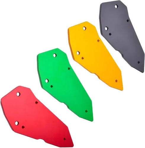 Vista 7 de Juego de reposapiés delantero para motociclista, protector de placas de talón (para vehículo Kawasaki) Ninja ZX-4R ZX-4RR ZX-25R (negro)