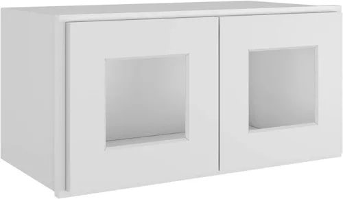 Vista 29 de LOVMOR Armarios de pared, botiquines con puertas de cierre suave, muebles decorativos para salas de estar, dormitorios, cocinas, lavanderías, gris