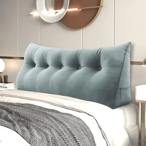 Vista 15 de Almohada de cuña para cabecero de cama Almohada pequeña de refuerzo para cabecera Almohada de lectura para sentarse en la cama para adultos, cojín