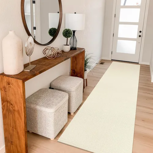Vista 17 de LEEVAN Alfombra lavable para baño, alfombra tejida negra de 2 x 3 pies para entrada, alfombra de puerta delantera de algodón, alfombras pequeñas