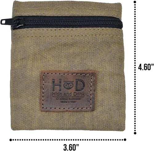 Vista 25 de Hide & Drink, Bolsa de condón de lona encerada resistente al agua, bolsa de bolsillo con tecnología Change Valuables, regalo clásico para socios