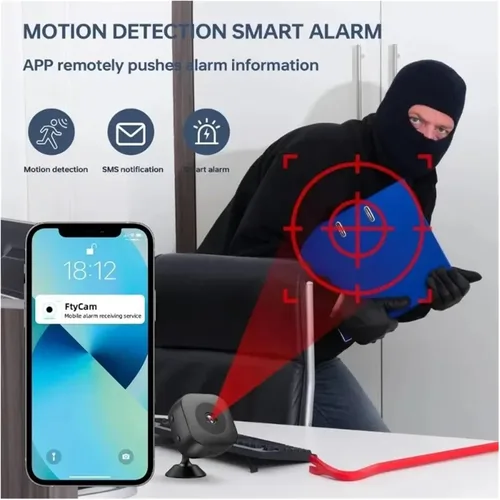 Vista 5 de Mini cámara de seguridad WiFi 1080P 1pcs