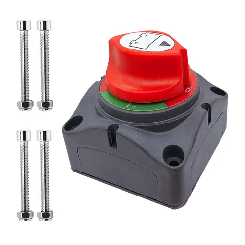 Vista 16 de Ampper - Interruptor de batería 1-2-ambos-apagado 12V - 48V, interruptor de desconexión de batería marina, corte de energía y apagado para auto