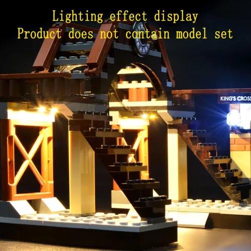 Vista 7 de GEAMENT Kit de luz LED compatible con Lego Hogwarts Express - Juego de iluminación para modelo de construcción 75955 (juego de modelos no incluidos)