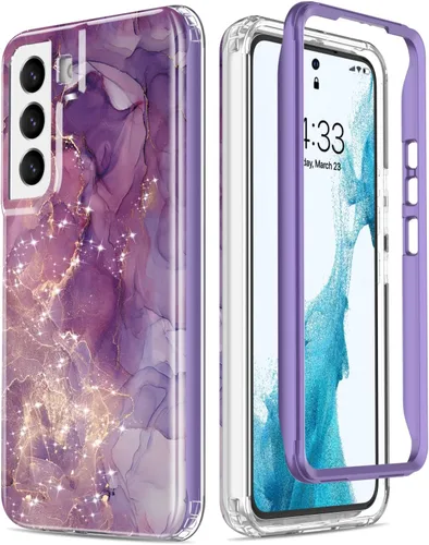 Vista 10 de ESDOT Funda para Samsung Galaxy S22 Plus, grado militar, prueba de caída de 21 pies, resistente con diseños de moda para mujeres y niñas, funda