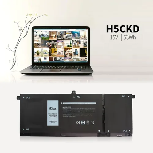 Vista 2 de H5CKD - Batería para laptop Dell Inspiron 7300 7306 7405 7500 2 en 1 7506 5501 5502 5300 5301 5400 5401 5402 5406 5408 5409 5509 Latitude 3410 3510