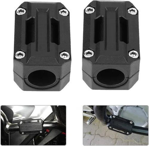 Vista 6 de Acouto Bloques de parachoques de motocicleta, protector de parachoques de motor, protector decorativo de 22/25/1.102 in, apto para R1200GS R1150GS 5
