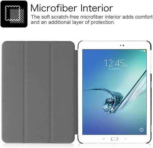 Vista 3 de Fintie Funda delgada para Samsung Galaxy Tab S2 9.7 - Funda protectora ultraligera con función de apagado y encendido automático para tableta Negro