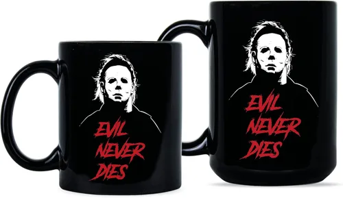 Vista 2 de We Got Good Michael Myers - Taza de café de película de terror, tazas de Halloween