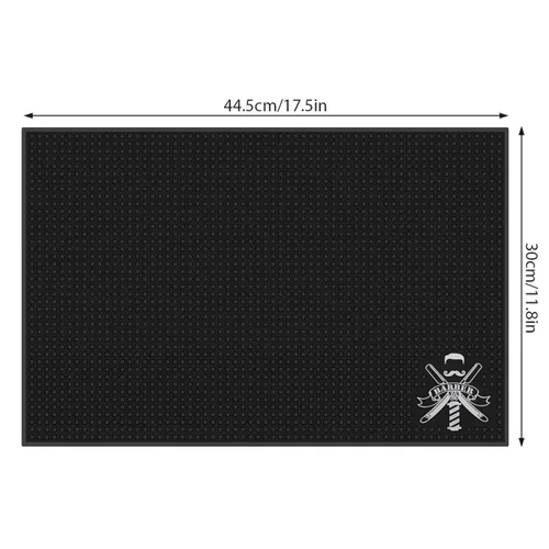 Vista 5 de Segbeauty - Alfombrilla de peluquería para cortaútapas, 11.8 x 17.5 pulgadas, antideslizante, flexible, de goma para estaciones, tijeras
