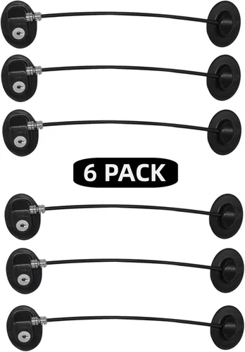 Vista 12 de REZIPO - Cerradura de puerta de refrigerador con 2 llaves, cerradura de cajón de archivos, cerradura de puerta de congelador y cerradura de gabinete