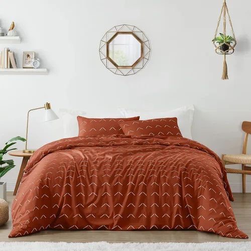 Vista 12 de Sweet Jojo Designs Gris, naranja y blanco para niños, adolescentes de 3 piezas Full/Queen Boys Stripe Set Collection Rayas grises y naranjas