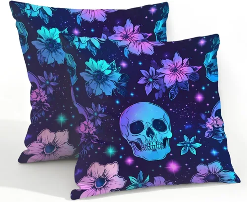 Vista 18 de Juego de 2 fundas de almohada impermeables para exteriores, 16 x 16 pulgadas, fundas de almohada decorativas de patio para muebles de jardín, sofá