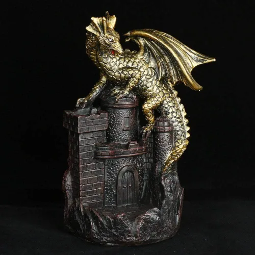 Vista 4 de Fly Dragon Incense Burner Smoke Waterfall Incense Holder Incense Cone Holder / 50 Free Incense Cones Semli