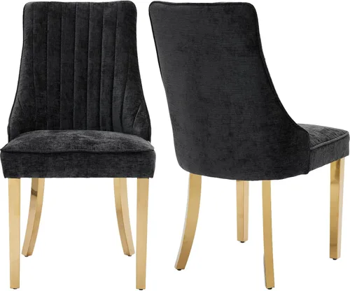 Vista 29 de Juego de 2 sillas de comedor modernas de mediados de siglo, tapizadas de tela beige, sillas de cocina y comedor, sillas de cocina con patas