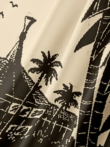 Vista 5 de Camisas hawaianas para hombre, holgadas, de manga corta, camisas de playa para hombre, camisas casuales de resort